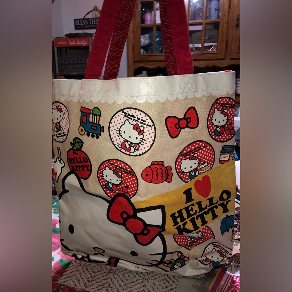 Sanrio Hello kitty Canvas Tote Shoulder Bag